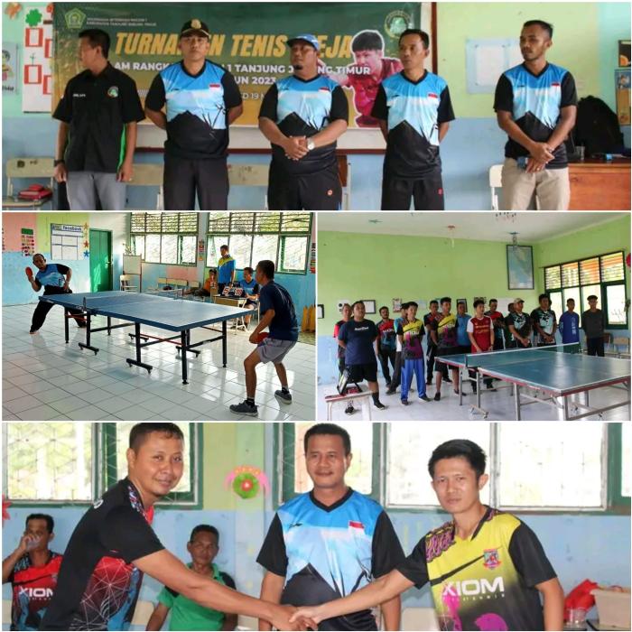 MIN 1 Tanjabtim Gelar Lomba Tenis Meja