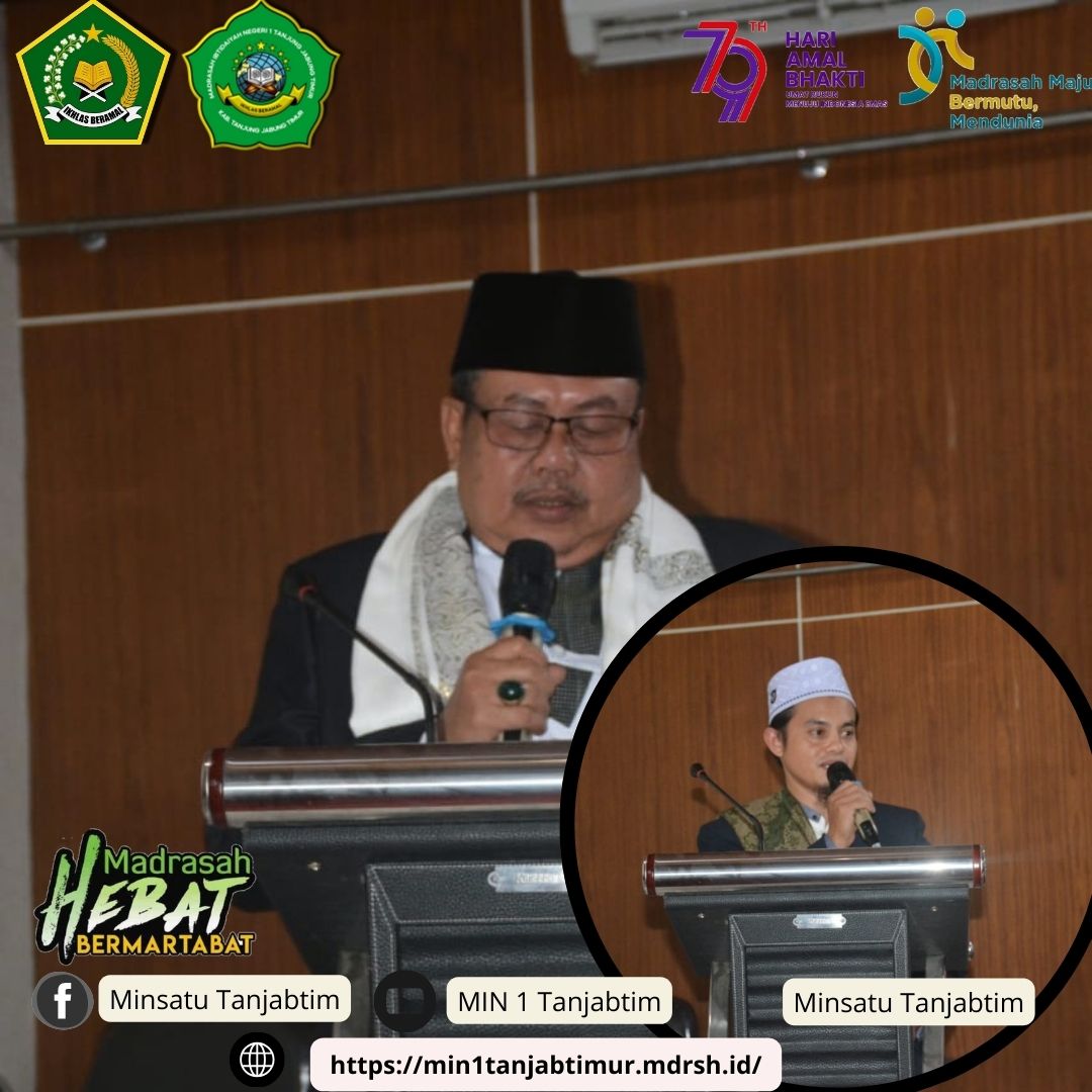 Guru MIN 1 Tanjab Timur Hadiri Malam Tasyakuran HAB ke 79
