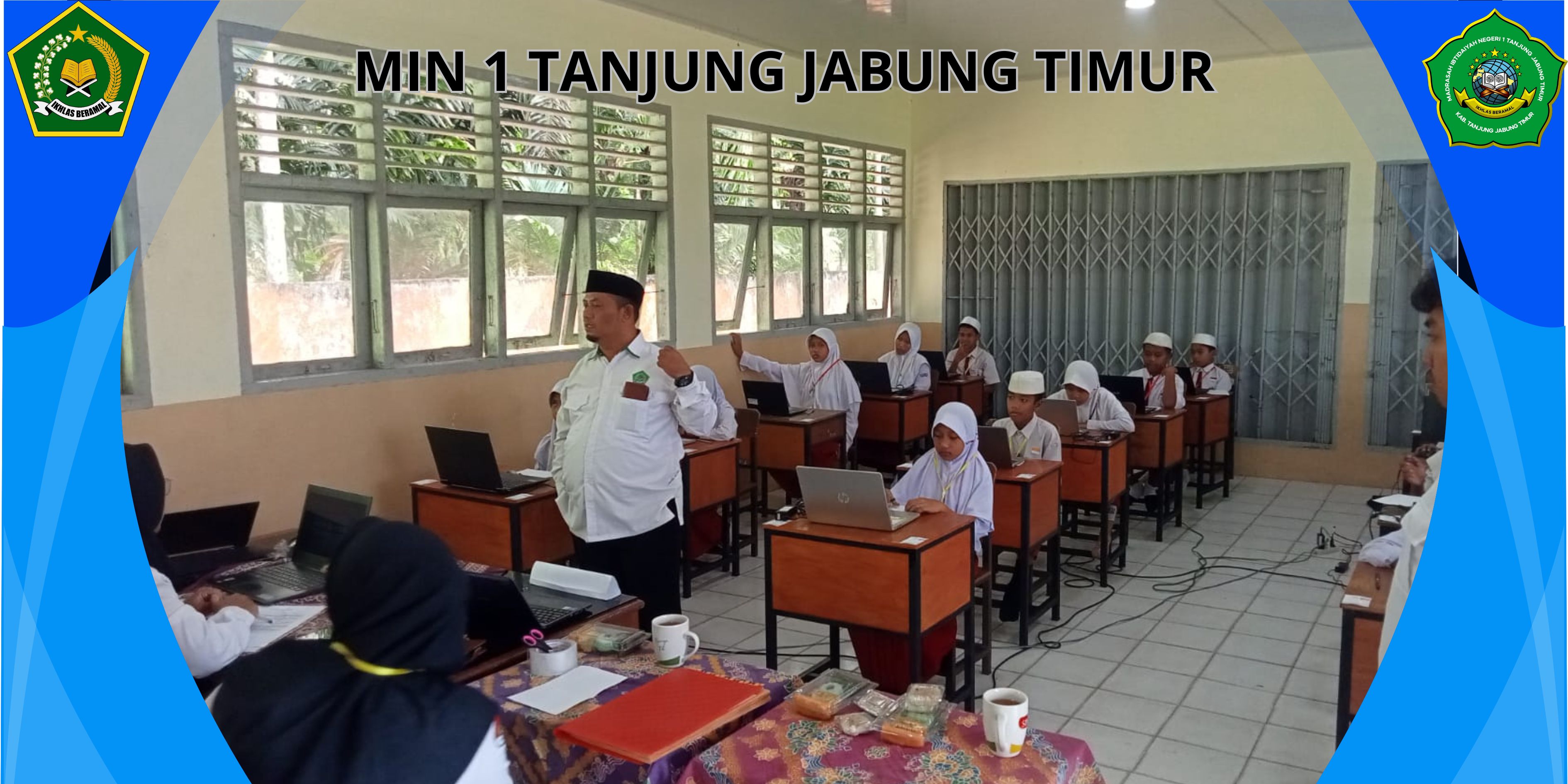 MIN 1 Tanjab Timur Laksanakan UM Berbasis Komputer