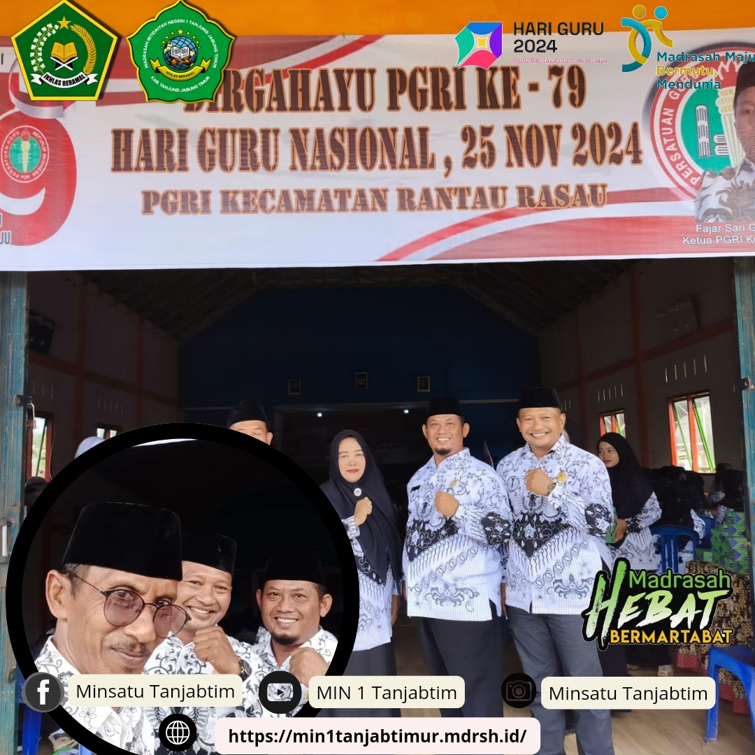Kepala MIN 1 Tanjab Timur Hadiri Peringatan HGN di Rantau Rasau