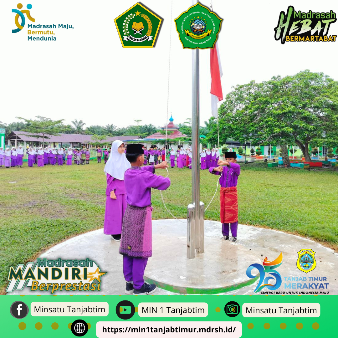 MIN 1 Tanjab Timur Laksanakan Upacara HUT Tanjab Timur