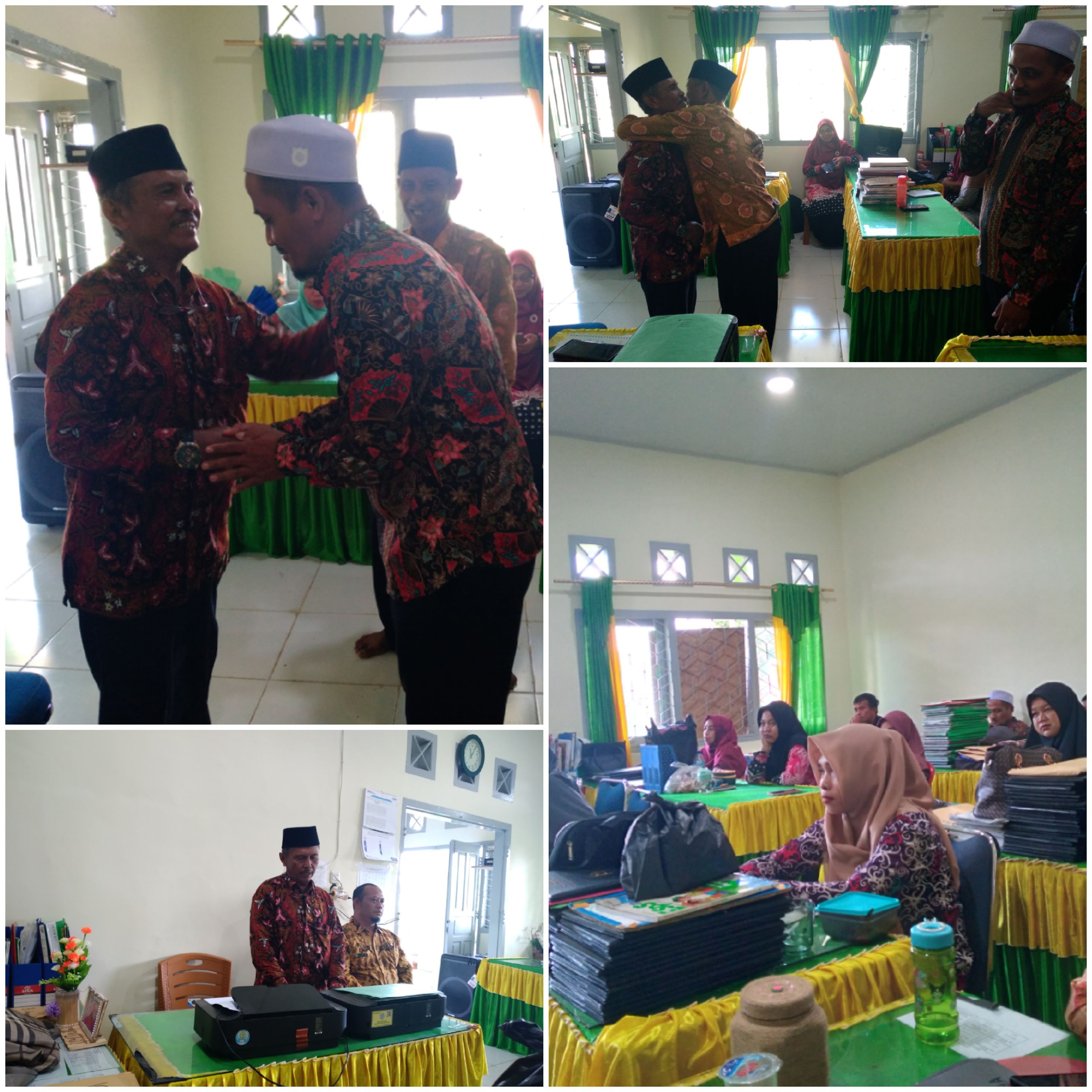 Pengawas Madrasah Ucap Salam Perpisahan Dengan Majelis Guru MIN 1 Tanjab Timur