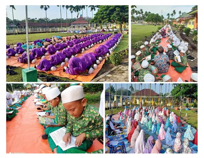PTM 100%, MIN 1 Tanjung Jabung Timur Laksanakan Pembiasaan Membaca Literasi & Sholat Dhuha Berjamaah