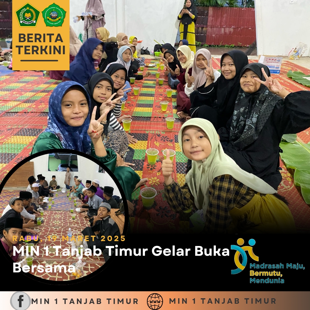 Hujan, MIN 1 Tanjab Timur Tetap Gelar Buka Puasa Bersama