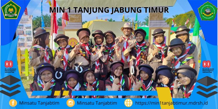 Siswa Siswi MIN 1 Tanjab Timur Ikuti Jamran Kecamatan Rantau Rasau