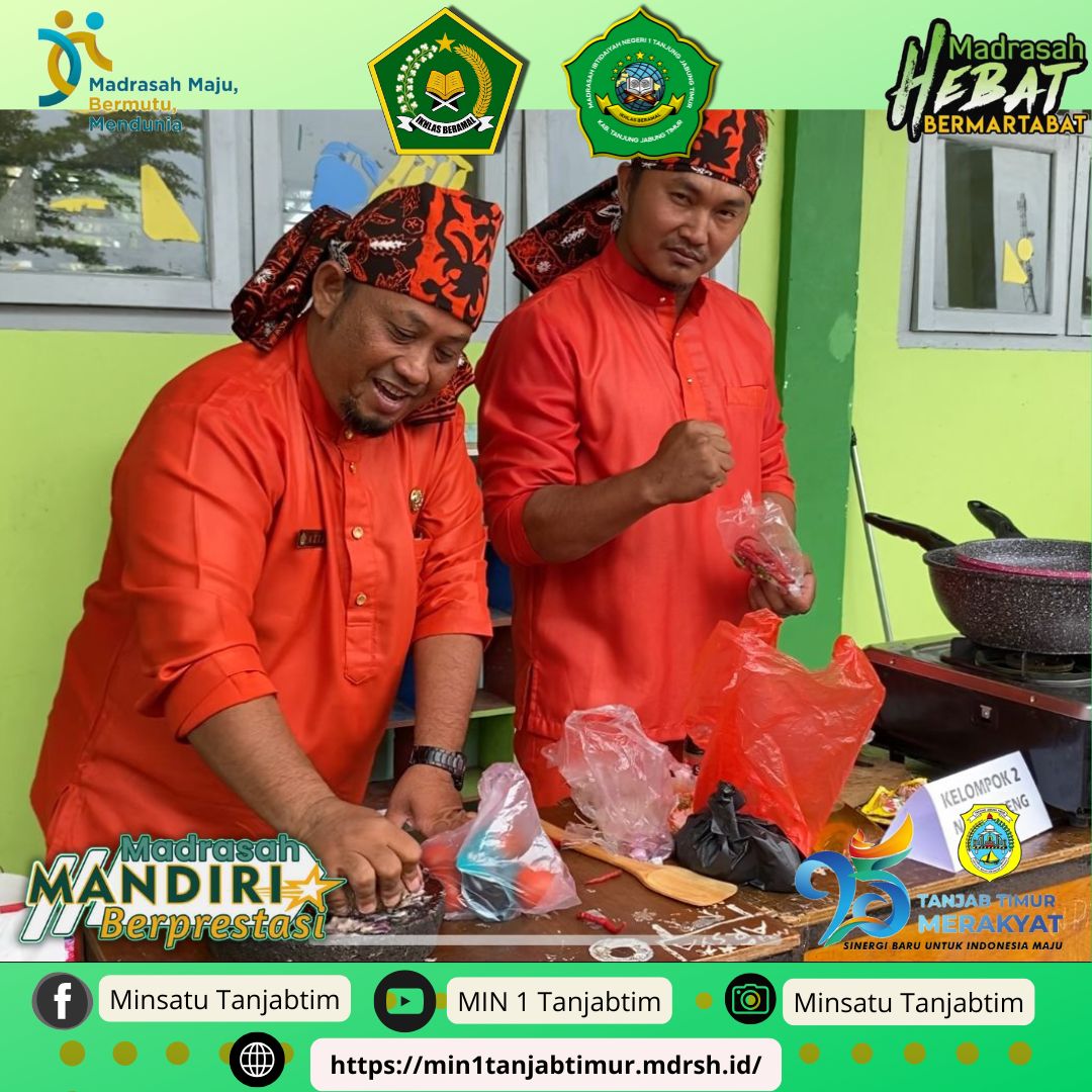 Hebohnya Lomba Memasak Guru MIN 1 Tanjab Timur