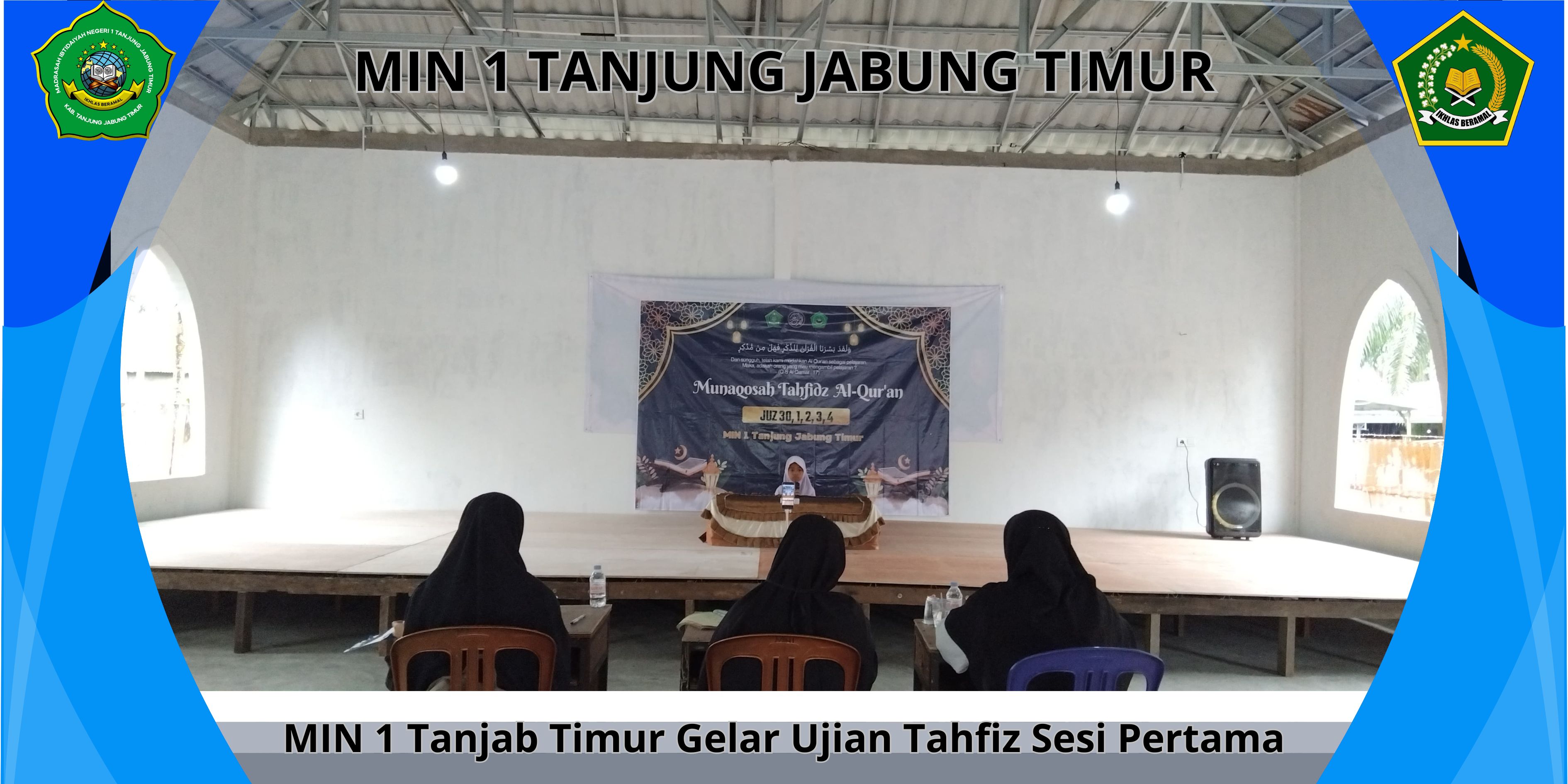 20 Orang Siswa Siswi MIN 1 Tanjab Timur Ikuti Ujian Tahfiz Sesi Pertama