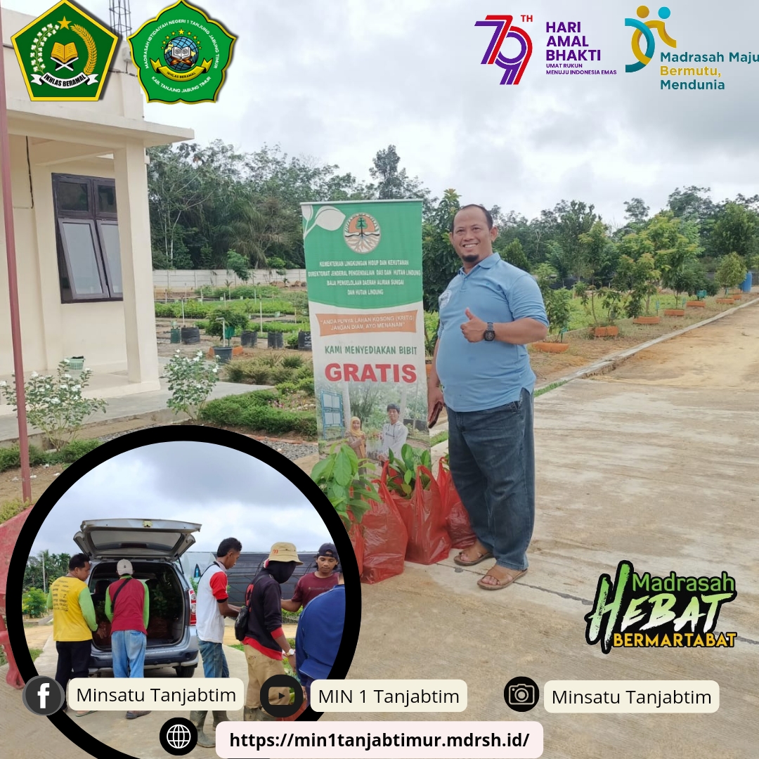 MIN 1 Tanjab Timur Terima Bantuan Bibit