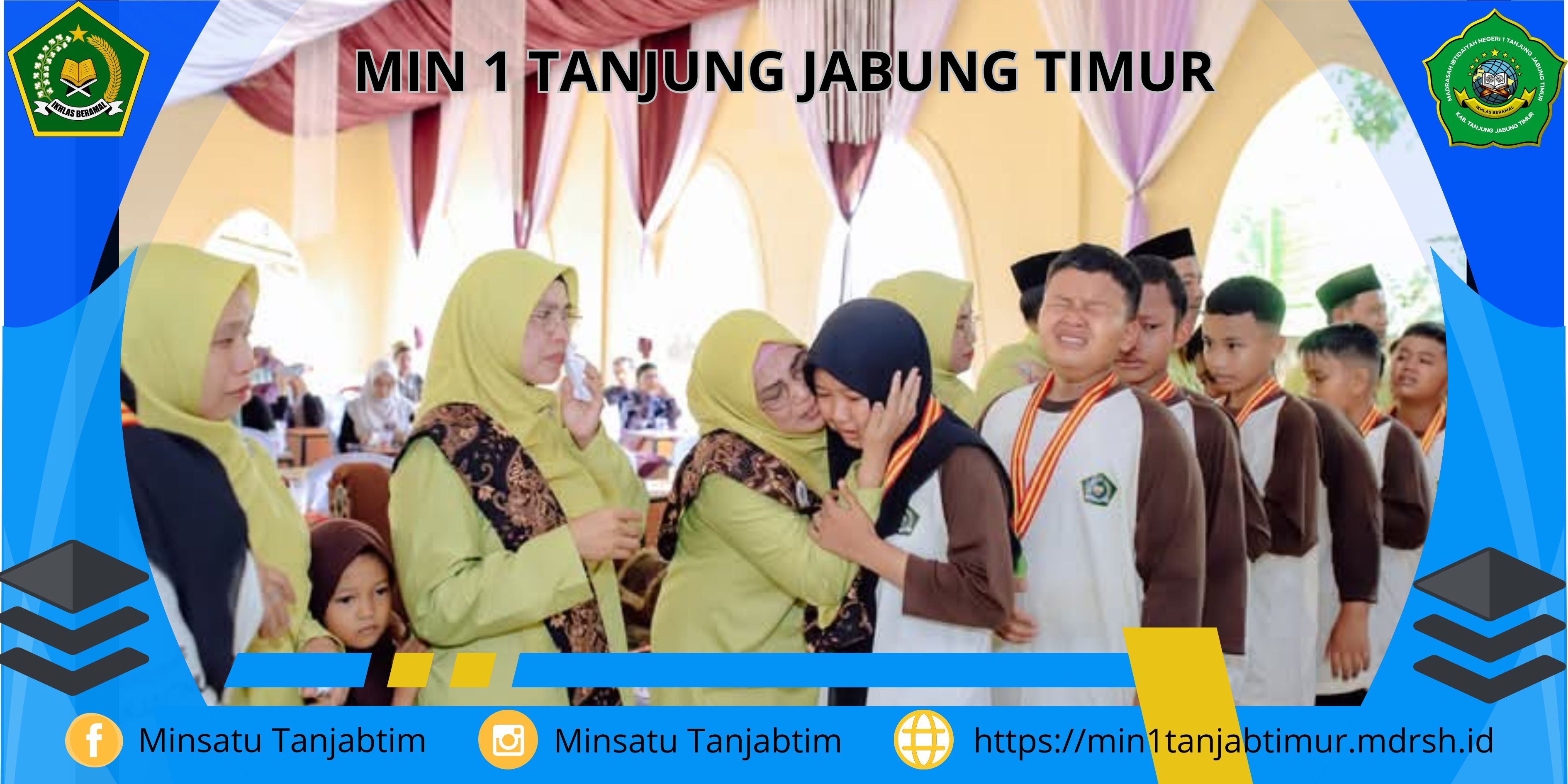 Acara Perpisahan Kelas VI MIN 1 Tanjab Timur Penuh Haru
