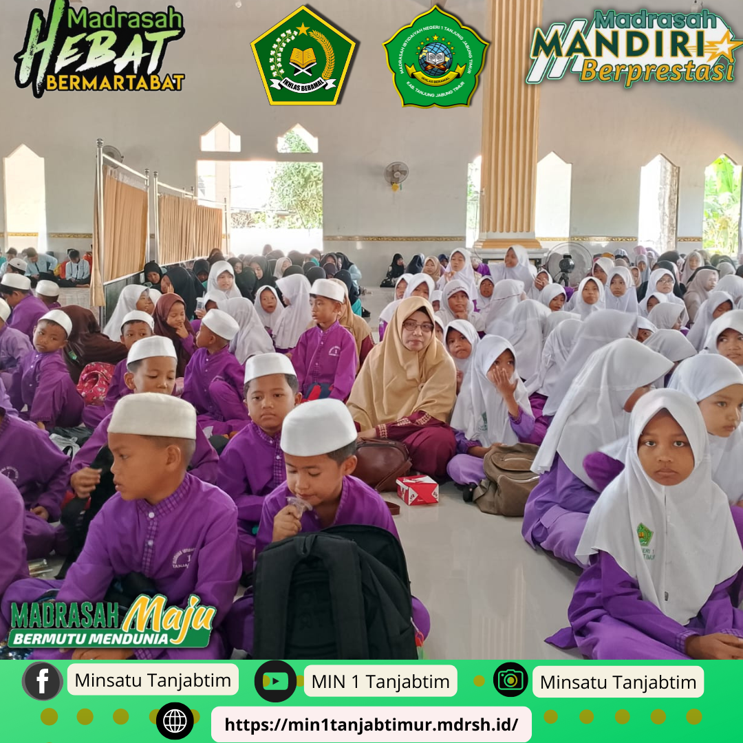 Siswa Siswi MIN 1 Tanjab Timur Antusias Peringati Maulid Nabi Muhammad SAW