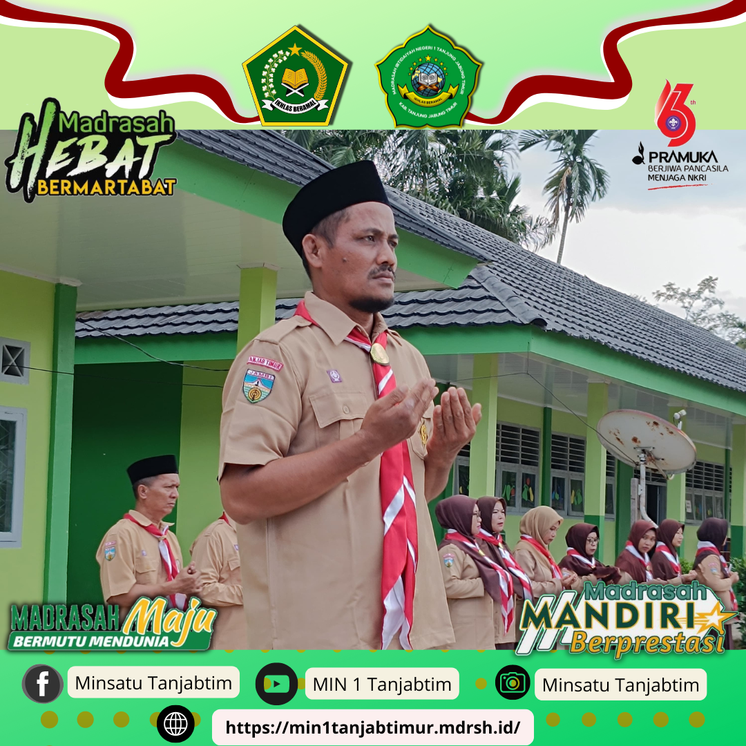 MiN 1 Tanjab Timur Gelar Upacara Pramuka