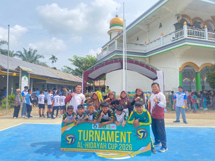 Semangat Membara, Tim Voli MIN 1 Tanjab Timur Berlaga di Al Hidayah Cup 2026 