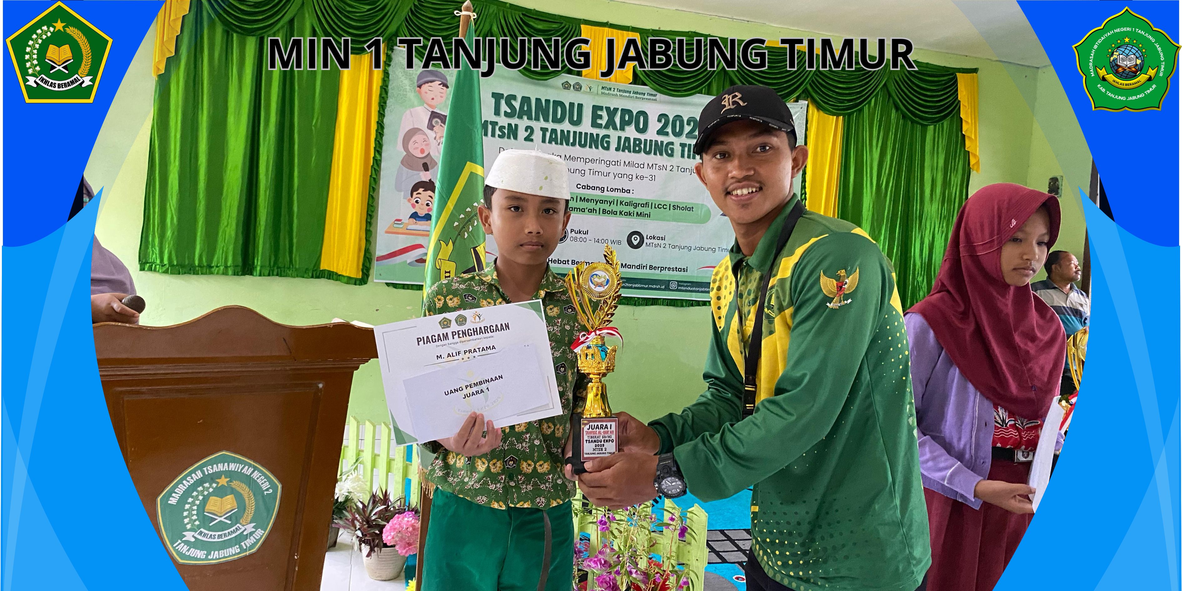 Siswa Kelas VI MIN 1 Tanjab Timur, Juara Pertama Lomba Tahfiz