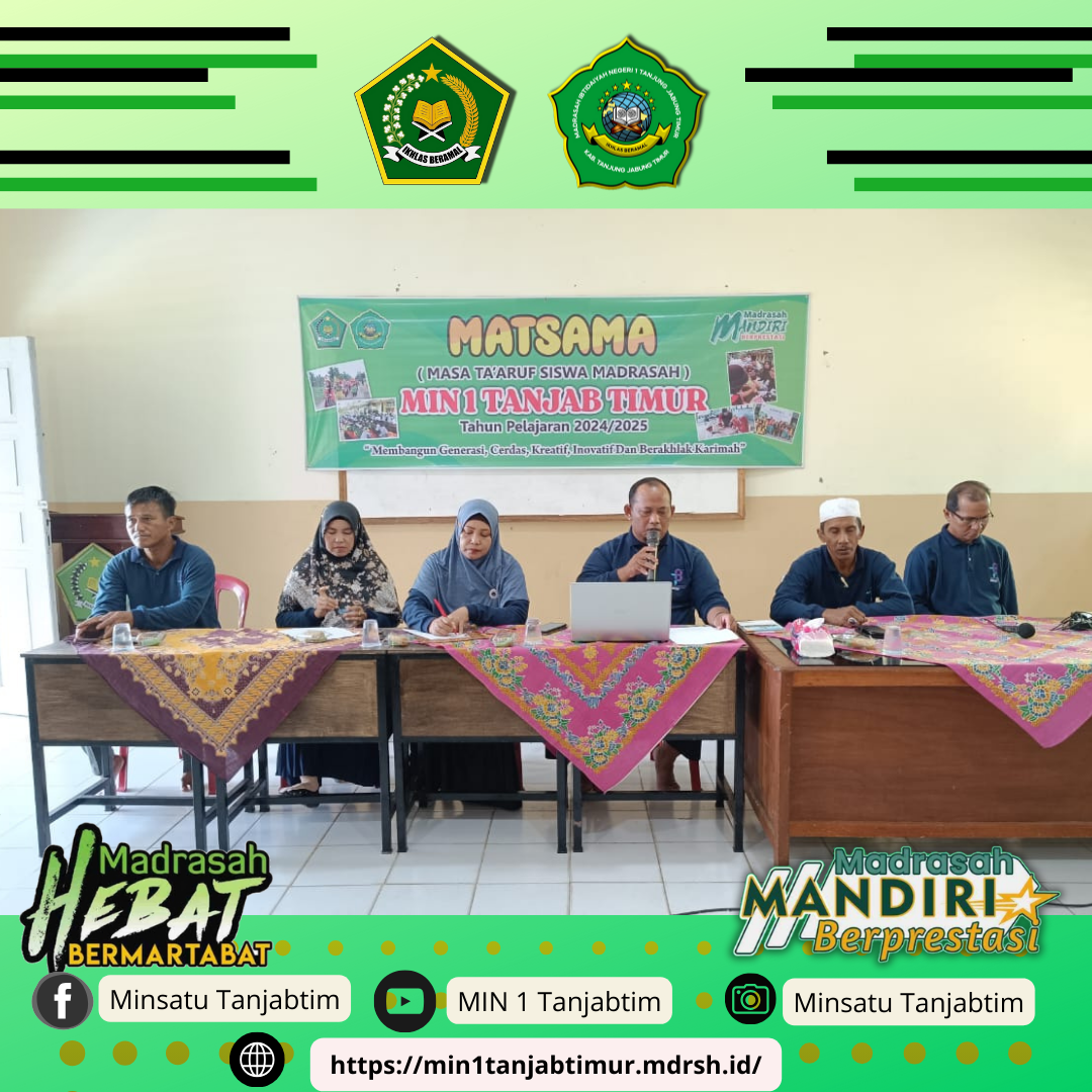 MIN 1 Tanjab TimurÂ  Gelar Pertemuan Orang Tua Siswa 