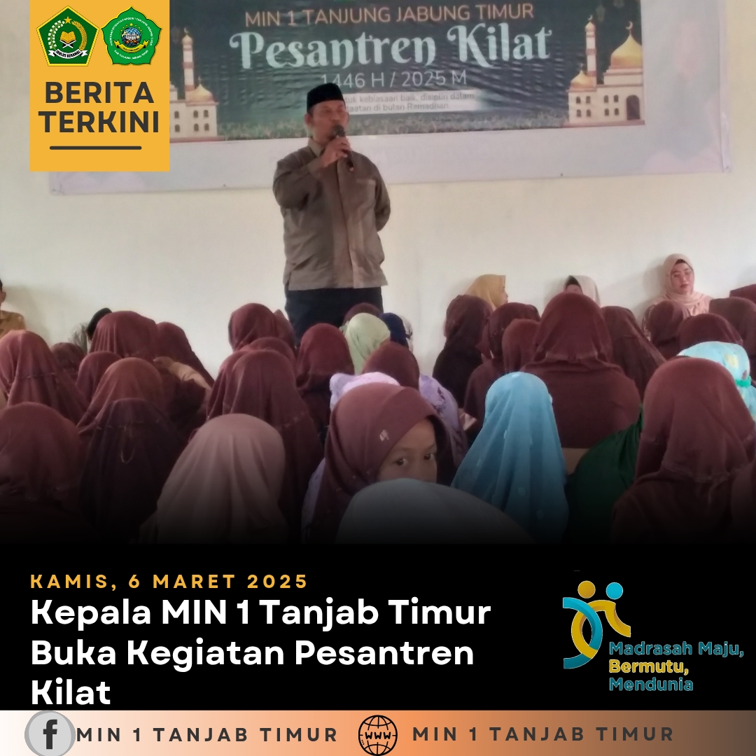 Aziz : Siswa Siswi MIN 1 Tanjab Timur Disiplin dan Berakhlak