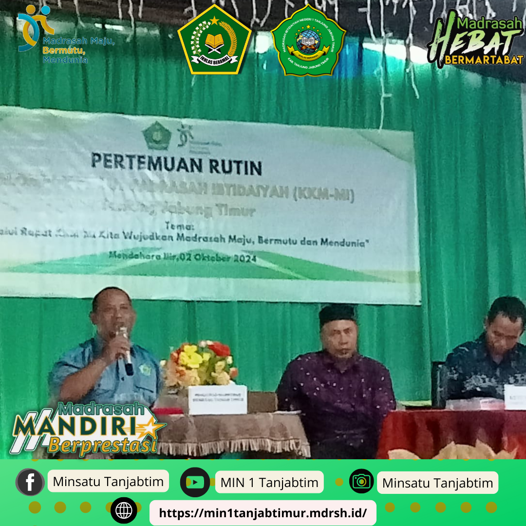 Kepala MIN 1 Tanjab Timur Hadiri Pertemuan Rutin KKM MI di Mendahara Ilir