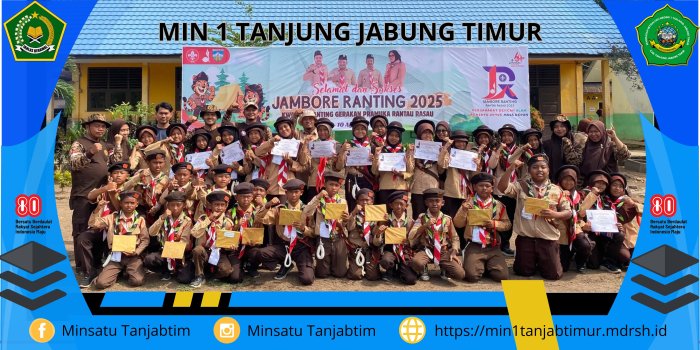 MIN 1 Tanjab Timur Boyong Juara Pada Jamran Rantau Rasau