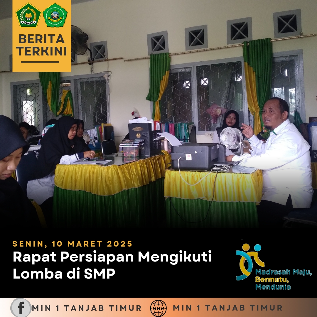 MIN 1 Tanjab  Timur Gelar Rapat Persiapan Ikuti Lomba