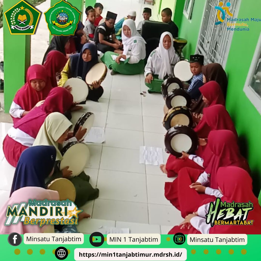 Hadroh Salah Satu Ekskul Yang Ada Di MIN 1 Tanjab Timur