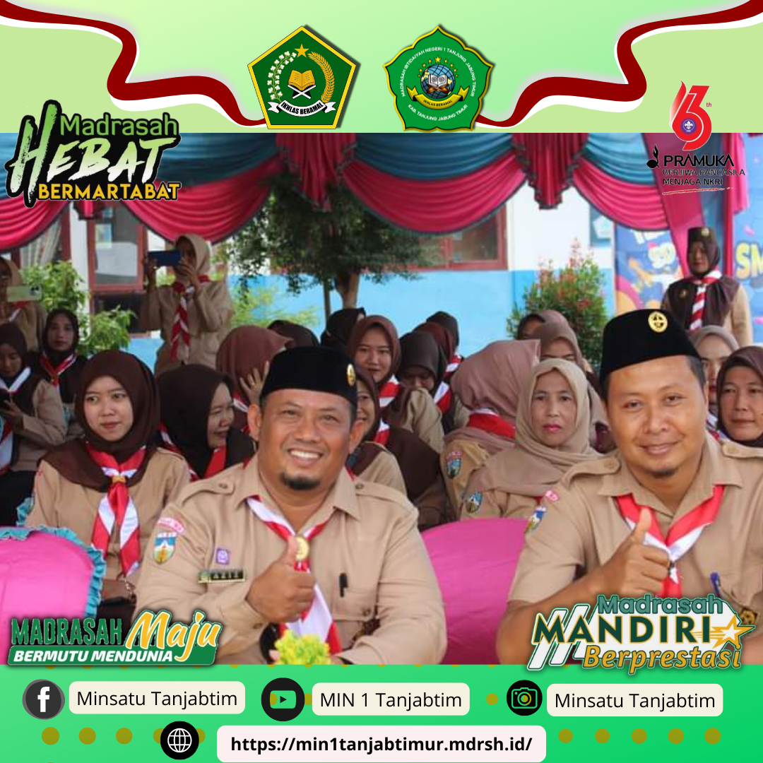 Kepala MIN 1 Tanjab Timur Ikuti Upacara Pramuka