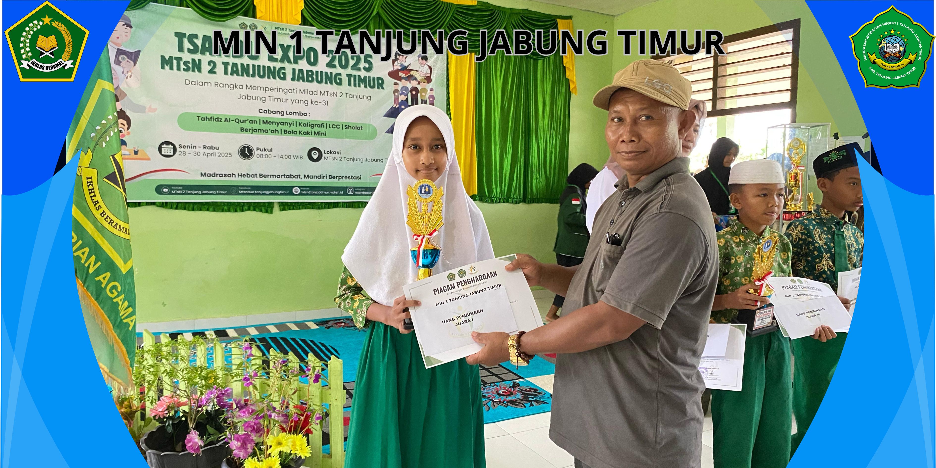MIN 1 Tanjab Timur Juarai Lomba Sholat Berjamaah
