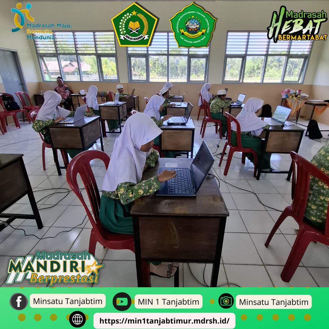 MIN 1 Tanjab Timur Laksanakan Simulasi ANBK