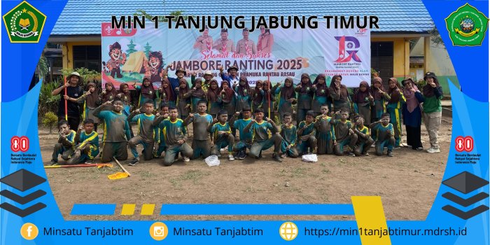 Siswa Siswi MIN 1 Tanjab Timur Nikmati Petualangan Hiking